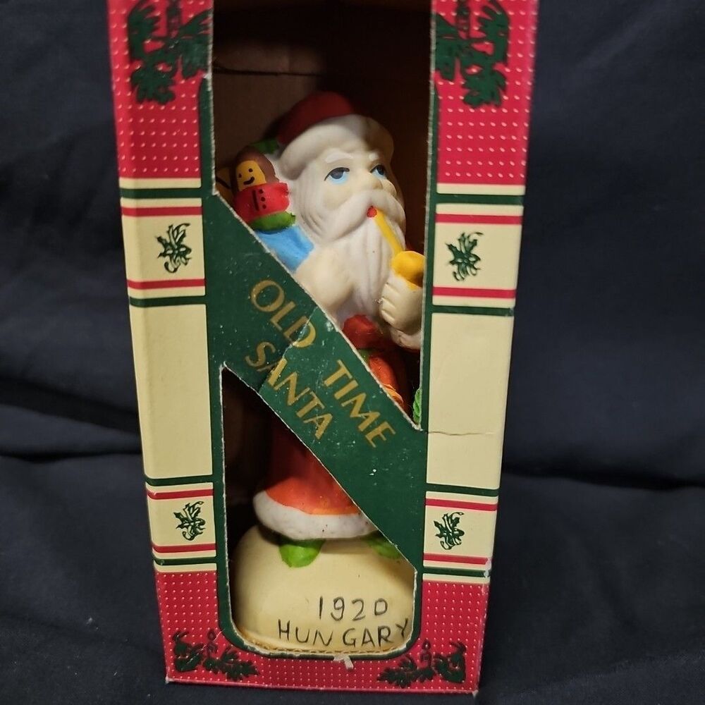 Vintage Old World Hand Painted Santas Around The World - 1920 Hungary